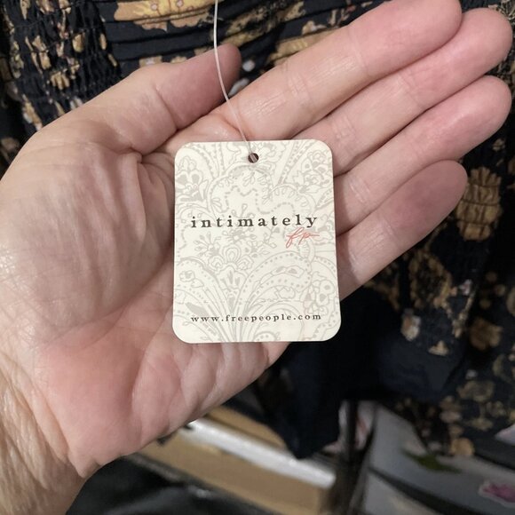 Intimately Free People Brunch Date Bodysuit, Floral, Black, Size XS - NWT - Picture 5 of 7